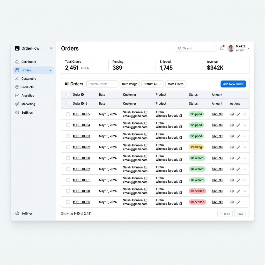 eCMS Dashboard